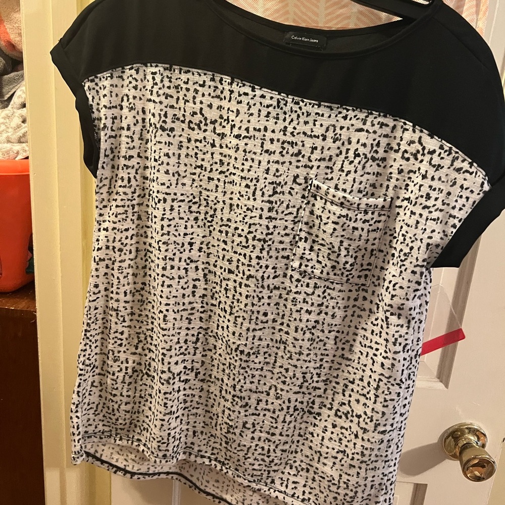 Calvin Klein black business top